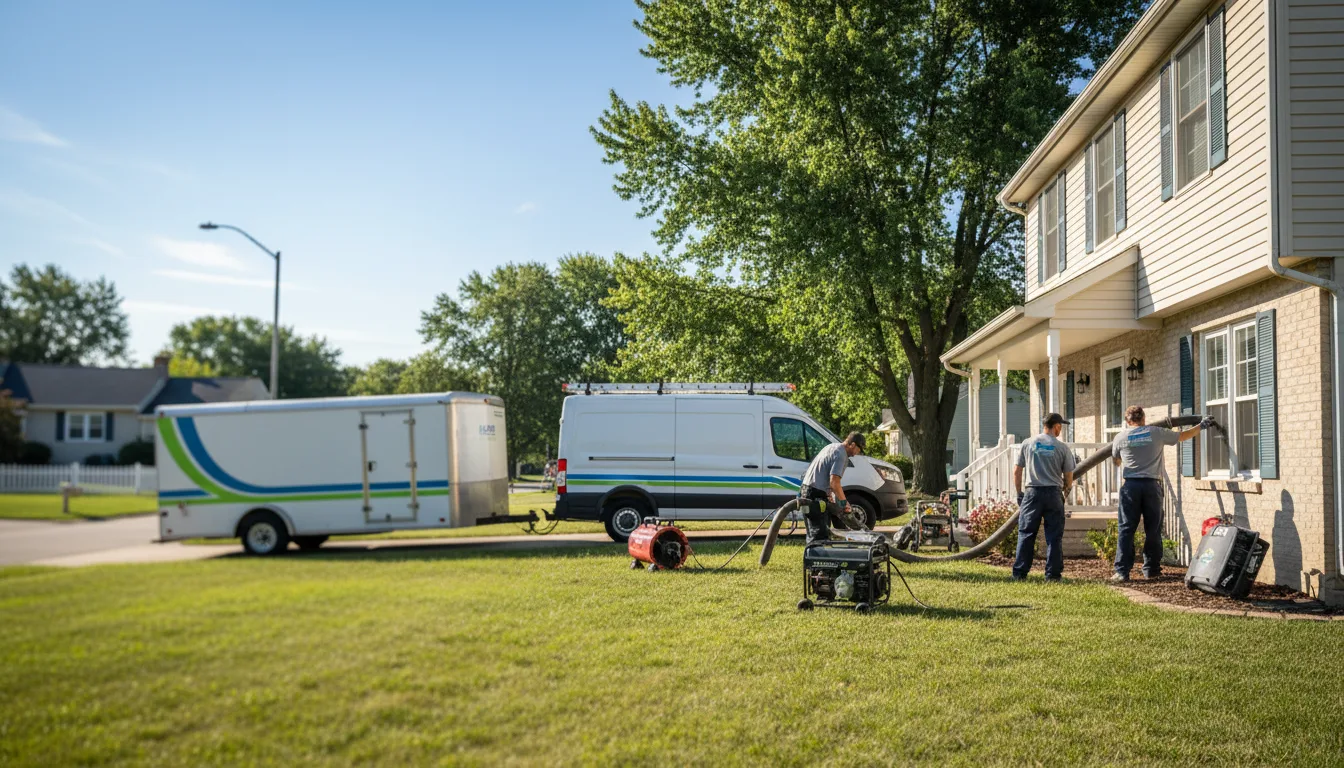 Flooded Basement Restoration And Cleanup With Repair in Lanesville, IN near me